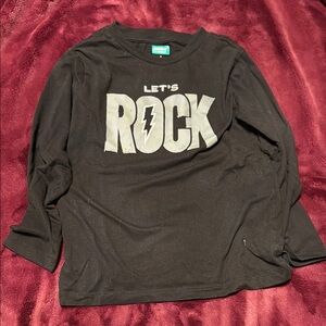 Garanimals Black and Gray Long Sleeve Tee Let's Rock
